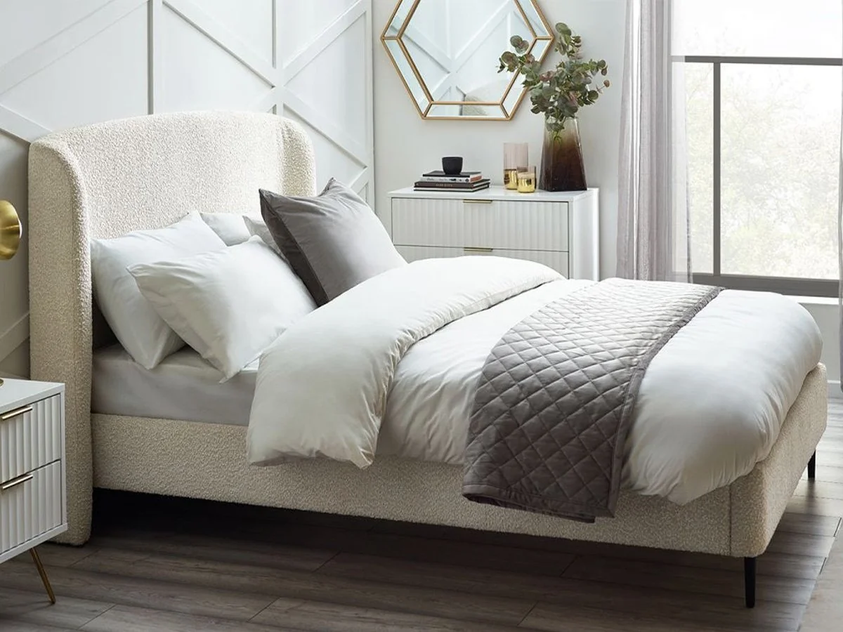 Letto A Castello Julian Bowen Barcellona – Bianco Pietra, MDF E Pino Massiccio, Per Bambini, Dimensioni 208x107x159 Cm
