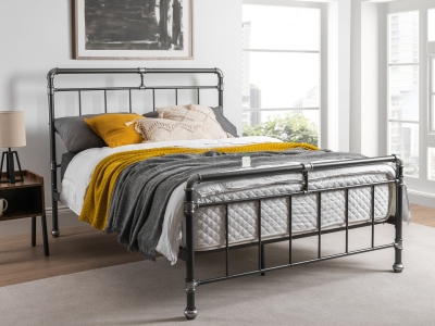Cilcain Metal Bed Frame - Silver