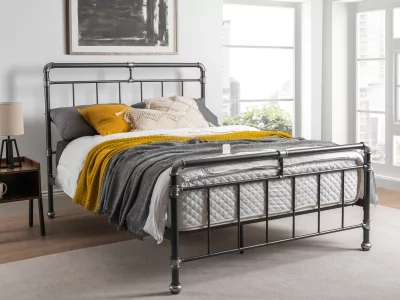 Cilcain Metal Bed Frame - Silver