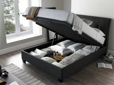 Kaydian Accent Ottoman Bed Frame - Slate