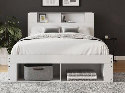 Anya Integrated Storage Wooden Ottoman Bed