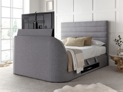 Kaydian Appleby TV Ottoman Bed - Marbella Grey