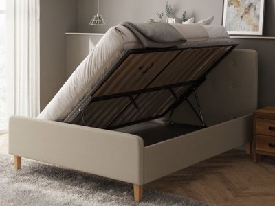 Milan Bed Company Ashbourne Ottoman Bed - Natural