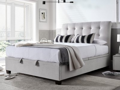 Kaydian Ashbrooke 4FT 6 Double Ottoman Bed - Muscat Grey