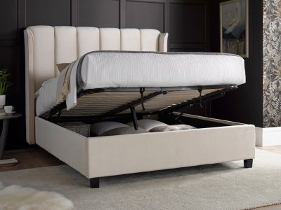 Bedmr Aurora Ottoman Bed - Stone