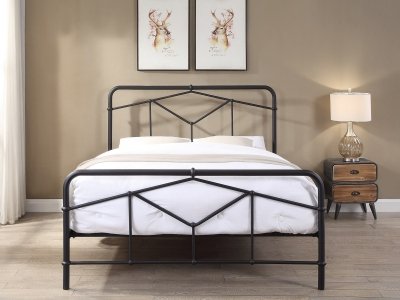 Axton Metal Bed Frame - Black