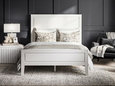 Bay 5FT Kingsize Wooden Bed - White