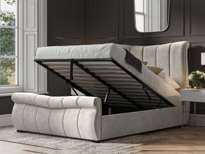 Bosworth Ottoman Bed Frame - Light Grey
