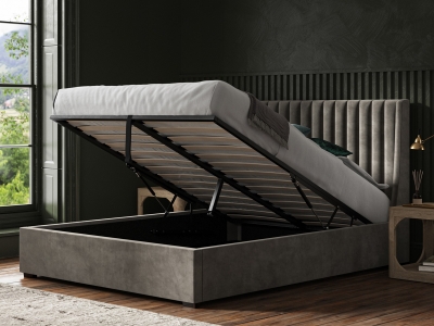 Bramcole Ottoman Bed Frame - Mid Grey