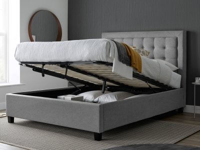Bedmr Brandon Ottoman Bed - Grey