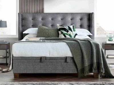 Kaydian Brunton 4FT 6 Double Ottoman Bed - Grey