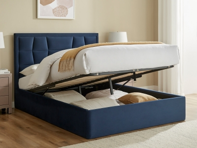Limelight Carmen 4FT 6 Double Ottoman Storage Bed - Blue