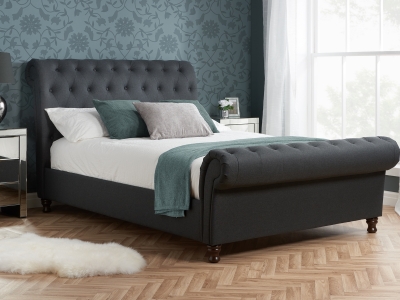 Birlea Castello Fabric Bed Frame - Charcoal