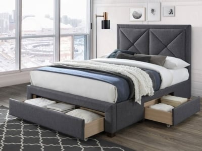 Clearance Limelight Cezanne 4FT 6 Double Bed Frame - Grey