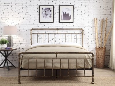 Cilcain Metal Bed Frame - Bronze