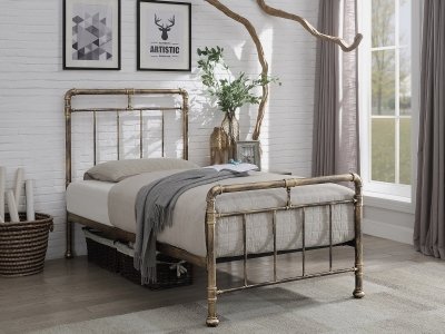 Cilcain Metal Bed Frame - Bronze