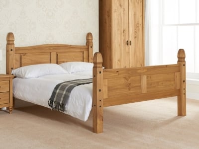 Birlea Corona Wooden Bed Frame - High Footend