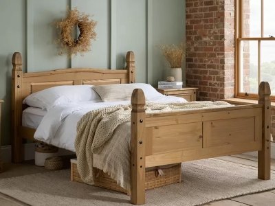 Birlea Corona Wooden Bed Frame - High Footend