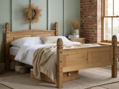 Birlea Corona Wooden Bed Frame - High Footend