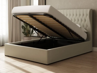 Milan Bed Company Dakota Ottoman Bed - Natural