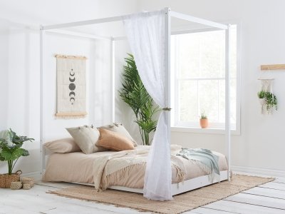 Birlea Darwin Four Poster Bed - White