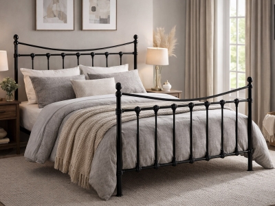 Florida Metal Bed Frame - Black