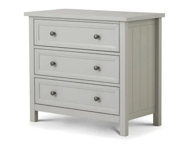 Maine 3 Drawer Chest - Dove Grey