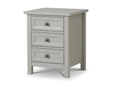 Maine 3 Drawer Bedside - Dove Grey