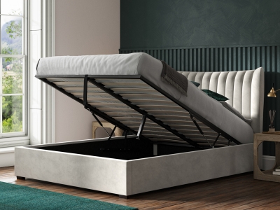 Harcourt Ottoman Bed Frame - Light Grey