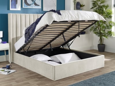 Helix Tall Ottoman Bed - Natural
