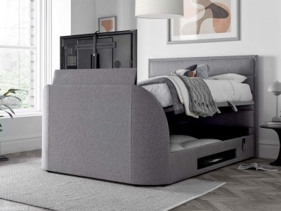 Kaydian Kirkby TV Ottoman Bed - Marbella Grey