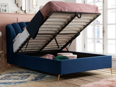 Birlea Lottie 4FT 6 Double Ottoman Bed - Blue