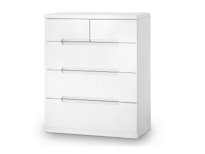 Manhattan 3+2 Drawer Chest - White