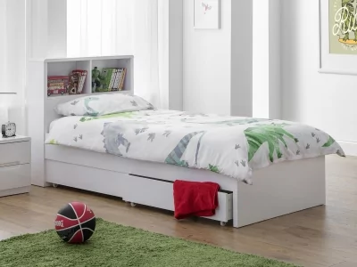 Manhattan 3FT Single Bookcase Bed + Underbed Drawers