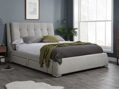 Birlea Mayfair 4 Drawer 5FT Kingsize Fabric Bed Frame