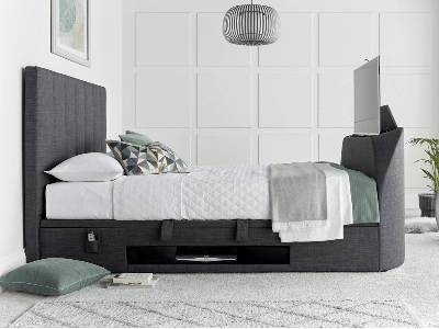Kaydian Medburn TV Ottoman Bed - Slate