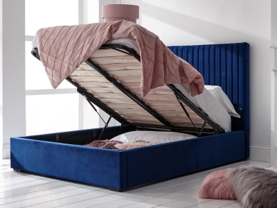 Milan Bed Company Milazzo Ottoman Bed - Blue