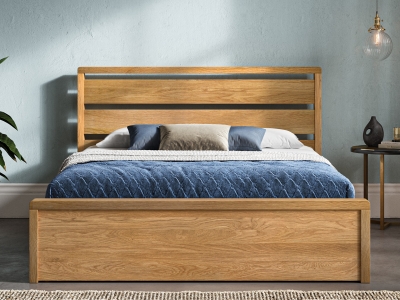 Moderna Oak Ottoman Bed Frame
