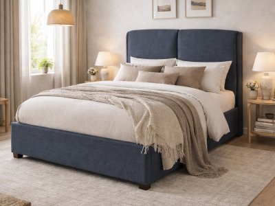 Oakland Fabric Bed Frame - Dark Grey