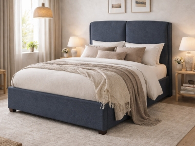 Oakland 4FT 6 Double Fabric Bed Frame - Dark Grey