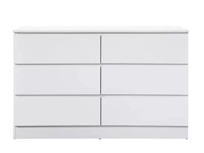 Oslo 6 Drawer Chest - White