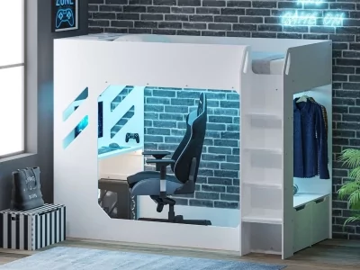 Flair Recoil Shuttle Gaming High Sleeper Bed