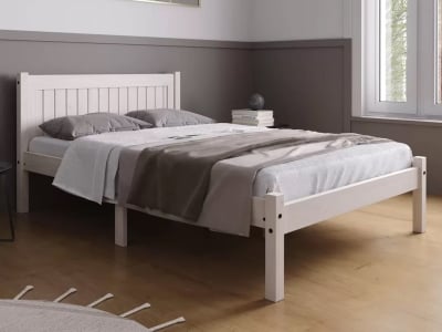 Rio Wooden Bed Frame - White