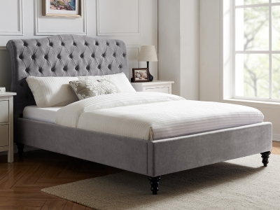 Limelight Rosa 6FT Superking Fabric Bed Frame - Grey