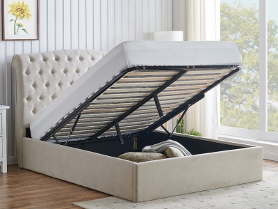 Rosa Ottoman Bed - Natural
