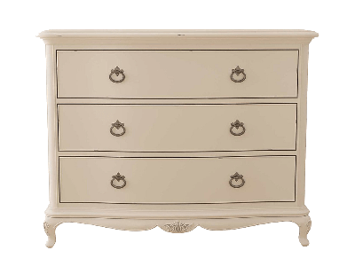 Willis Gambier Ivory 3 Drawer Low Chest