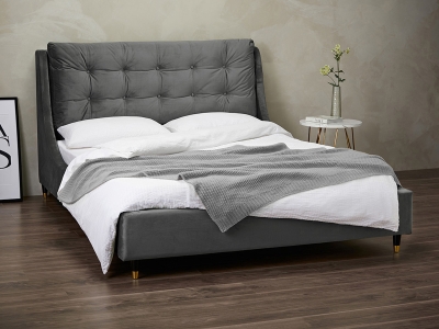 LPD Sloane Fabric Bed Frame - Grey