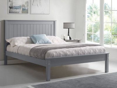 Taurus Low 4FT 6 Double Wooden Bed Frame - Grey