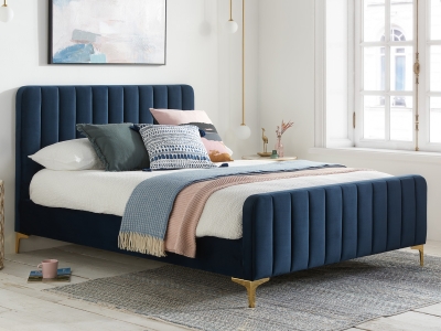Beckwith 4FT 6 Double Bed Frame - Midnight Blue