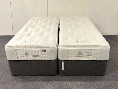 Clearance - Sleepeezee Wool Luxe 2400 Zip & Link Divan Bed